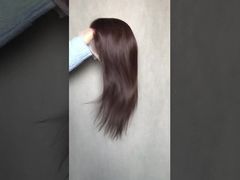 130% تراکم 18 اينچ استخوان مستقيم 3# تمام موهاي پوستي موهاي پوستي