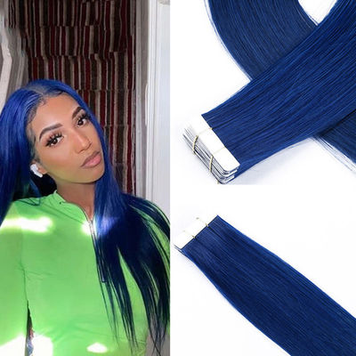 کیفیت  Tangle Free Invisi Tape In Hair Extensions Colored Soft Silky کارخانه