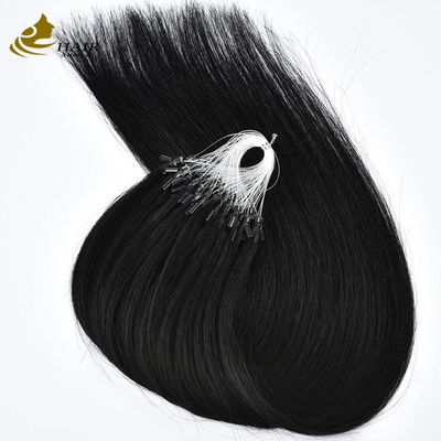 کیفیت  Straight Pre Bonded Nano Human Hair Extensions Microrings Extensions OEM کارخانه