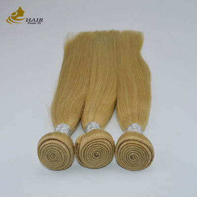 10A Ombre Hair Extensions 16 Inch 100% رمی 613 بلوند