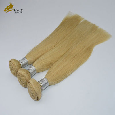 10A Ombre Hair Extensions 16 Inch 100% رمی 613 بلوند