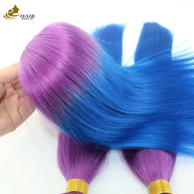 تخصیص شده حجم بالا موهای موی انسانی Ombre Extensions Bundles با بسته بندی