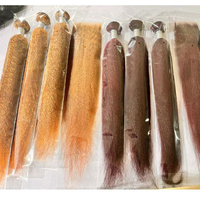 عمده فروشی Ombre تمدید موهای انسانی برزیلی Kinky Straight Yaki Hair Weave Bundles