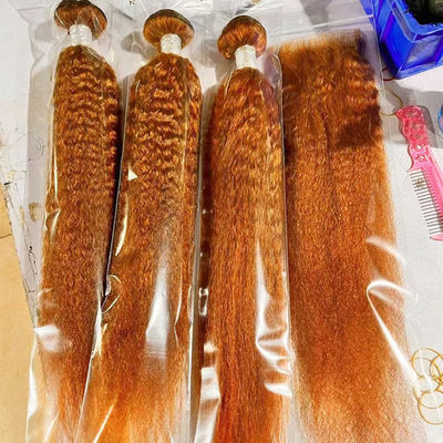 عمده فروشی Ombre تمدید موهای انسانی برزیلی Kinky Straight Yaki Hair Weave Bundles