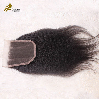 عمده فروشي پوست پوست سیاه طبیعی برابری شده باکره هندی Kinky راست موهای انسانی بسته