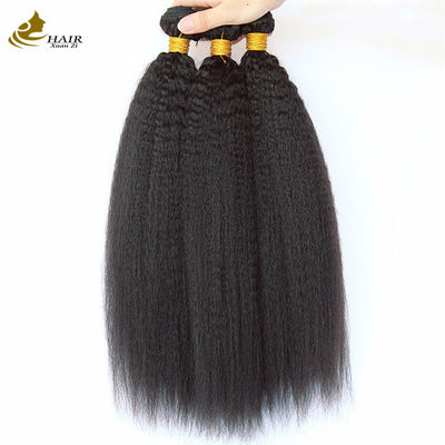 برزیلی بافتن یکی موهای انسانی صاف Kinky بسته های مستقیم بسته های ضخیم