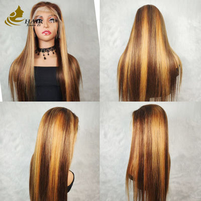موهای انسان ویتنامی Kinky Curl P427 رنگ پیانو 13X4 داس پیشانی