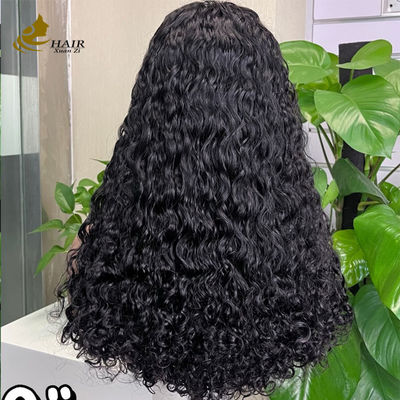 بدون چسب 5*5 پنبه شفاف جلو موهای طبیعی انسان بدون چسب ابریشم بالا پنبه کامل