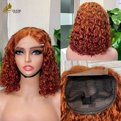 کلاه گیس فر 5*5 بدون چسب آماده استفاده، پوشیدن آسان، از قبل دکلره شده، گره های کوچک، کلاه گیس توری