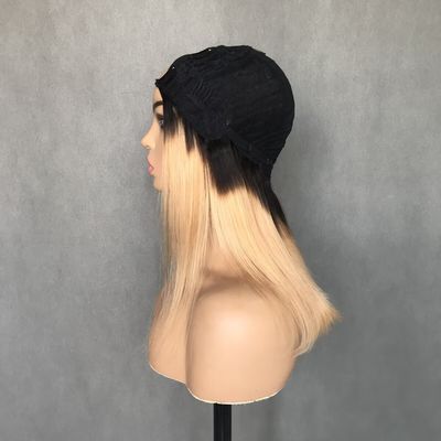 U Part Wig T1b/27 رنگ مبتدی دوستانه راست بدون چسب سبک محافظتی موی انسانی 150٪ تراکم