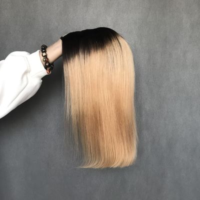 U Part Wig T1b/27 رنگ مبتدی دوستانه راست بدون چسب سبک محافظتی موی انسانی 150٪ تراکم