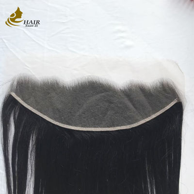 مشکی طبیعی صاف 13x4 HD توری موی انسان بسته شدن توری
