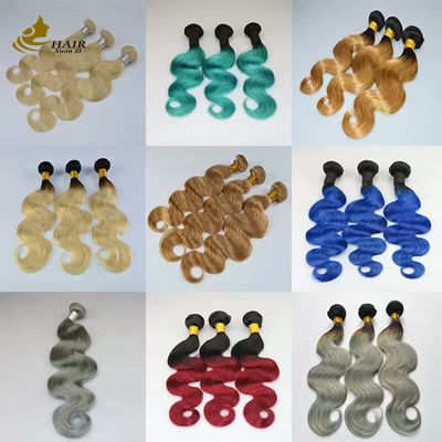 100٪ بافت موی موج‌دار بدن هم‌تراز کوتیکول انسان 613 اکستنشن موی انسان باکره