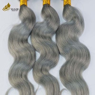 توضيحات موهاي انسان رنگ خاکستري 26 اينچ با بسته