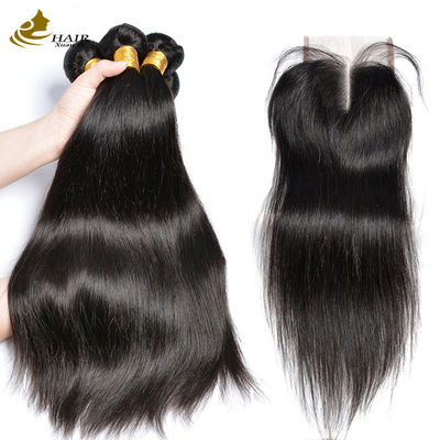 بدون پردازش 3 بسته موی باکره بسته موی انسانی رنگ طبیعی با بسته بندی