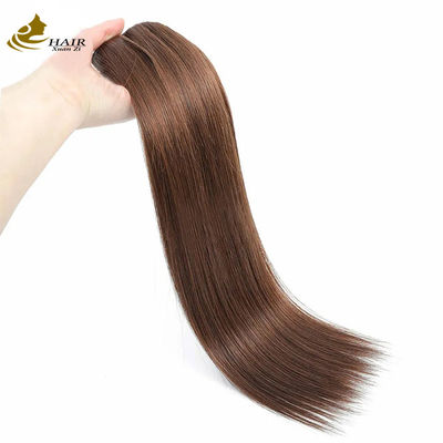 قهوه ای تیره 22 اینچ کلیپ در موهای تمدید شده موهای انسانی 100٪ دخترک 16 تکه