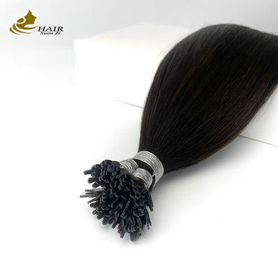0.5 گرام تمدید موهای کراتینی پیش بسته شده سیاه طبیعی ابریشم صاف