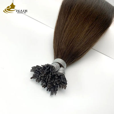 0.5 گرام تمدید موهای کراتینی پیش بسته شده سیاه طبیعی ابریشم صاف