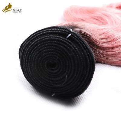 موهاي گلابي ماليزيا بازه ي موهاي انسان 20 اينچ 1B ظاهر طبيعي