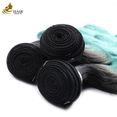 فروش مستقیم کارخانه ویتنامی موهای انسانی 1b / آبی رنگ موهای مستقیم بسته بندی