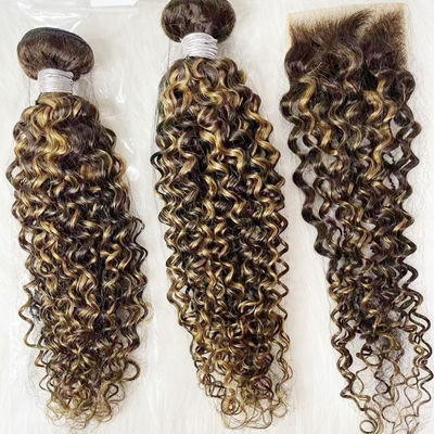 برزیلی بدون فرآوری راست عمده فروشی Ombre Hair Extensions Weave Bundles