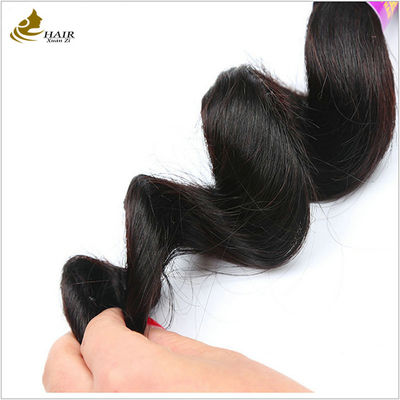 100% موهای ریمی دخترانه انسان دو بار کشیده شده موهای برزیلی تمدید موهای انسانی