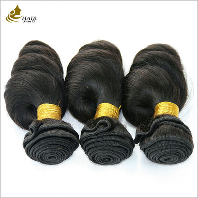 100% موهای ریمی دخترانه انسان دو بار کشیده شده موهای برزیلی تمدید موهای انسانی