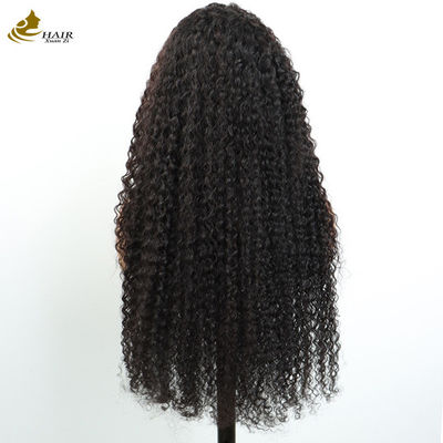 عمده فروشی شفاف 13X4 داس جلو Kinky Curl برزیلی ویرجین موهای انسانی فیروز