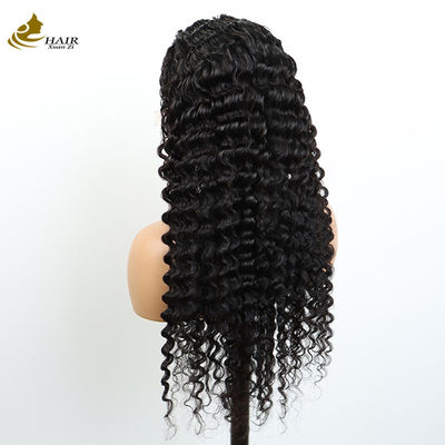 عمده فروشی شفاف 13X4 داس جلو Kinky Curl برزیلی ویرجین موهای انسانی فیروز