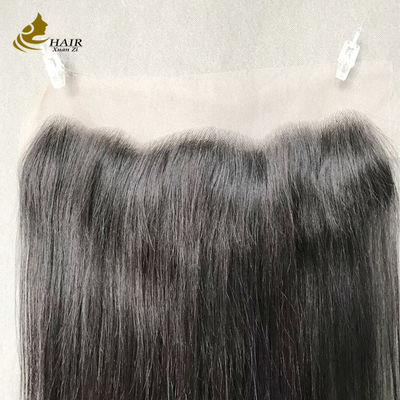 مشکی طبیعی صاف 13x4 HD توری موی انسان بسته شدن توری