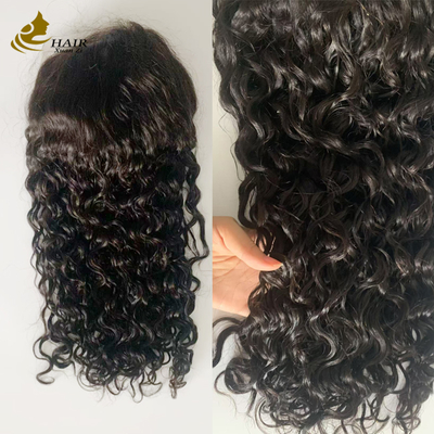 250% چگالي 20 اينچ طبيعي امواج آب سياه اچ دي 13*6 بدون چسب