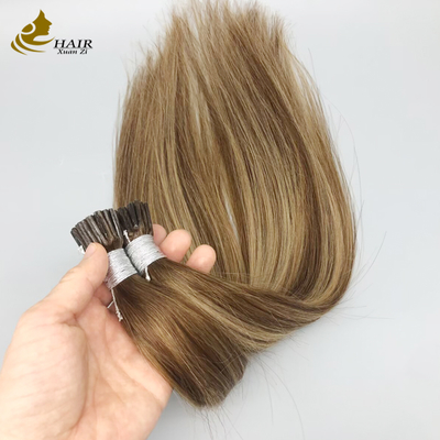 اکستنشن موی انسانی I Tip هم‌تراز شده با کوتیکول، عمده فروشی